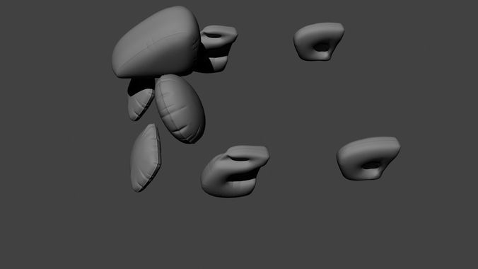 Automotive airbags 3D model