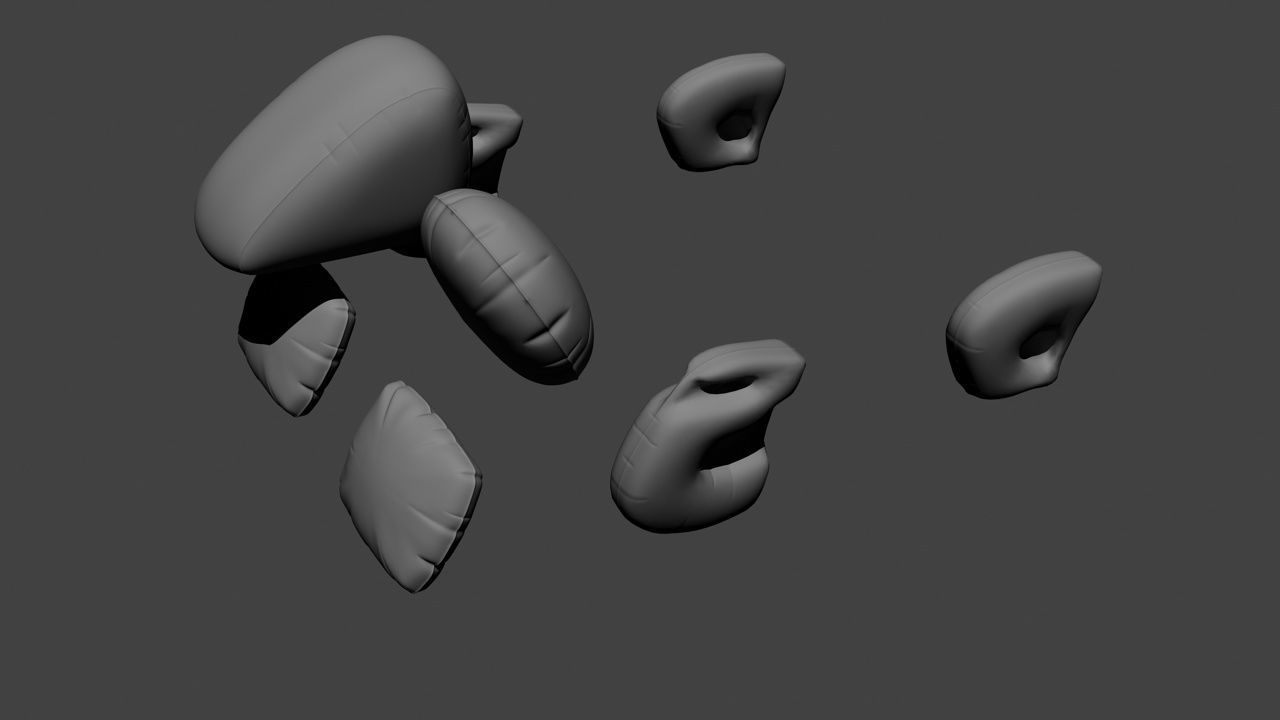 Automotive airbags 3D model_3