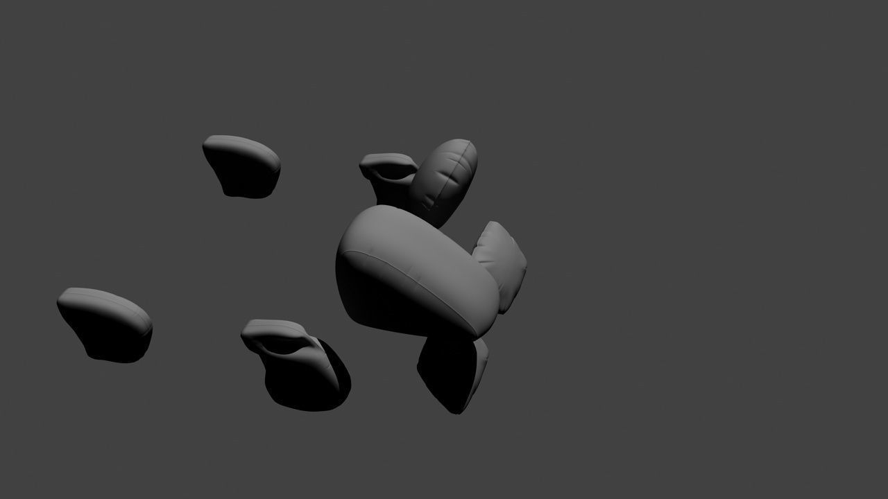 Automotive airbags 3D model_1