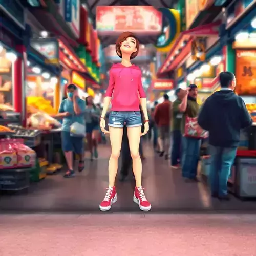 Casual Teen Character model pack