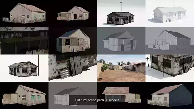 Old rural house pack