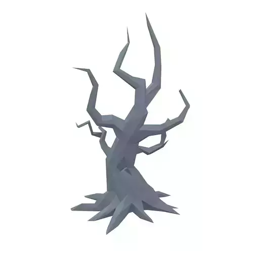 Low Poly Dead Tree v1 004