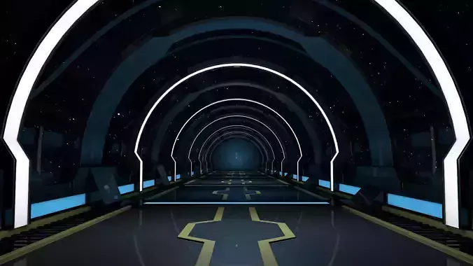 Sci Fi Bridge 3D model