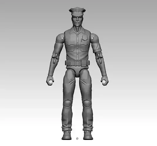 Police Officer 13cm Action Figure