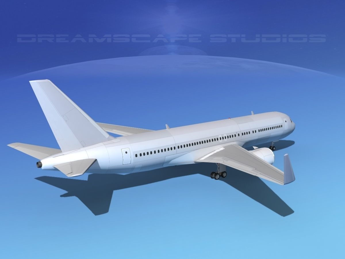 Boeing 767-300 Bare Metal 3D model_5