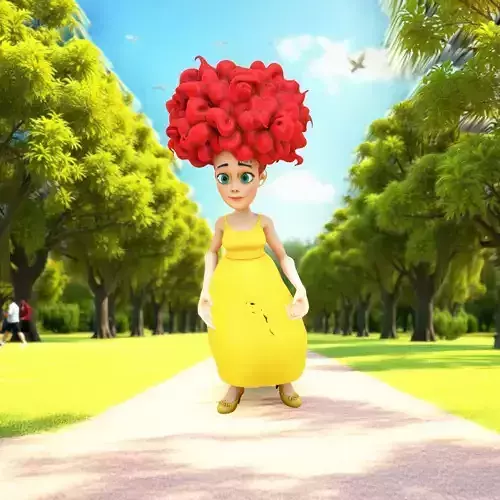 Vibrant RedHead Character model pack