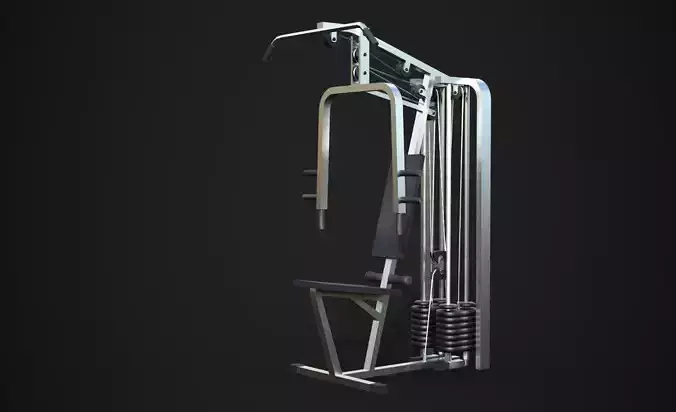 Home Gym Machine Low Poly PBR