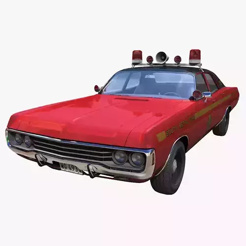 Vintage 70s Fire Chief car