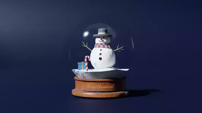 snowman in a ball