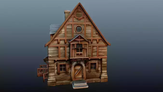 Medieval wooden house EM-12