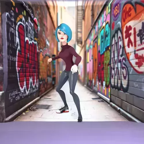 Stylish Cyan Character model pack