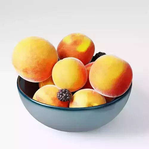 peaches and blackberry