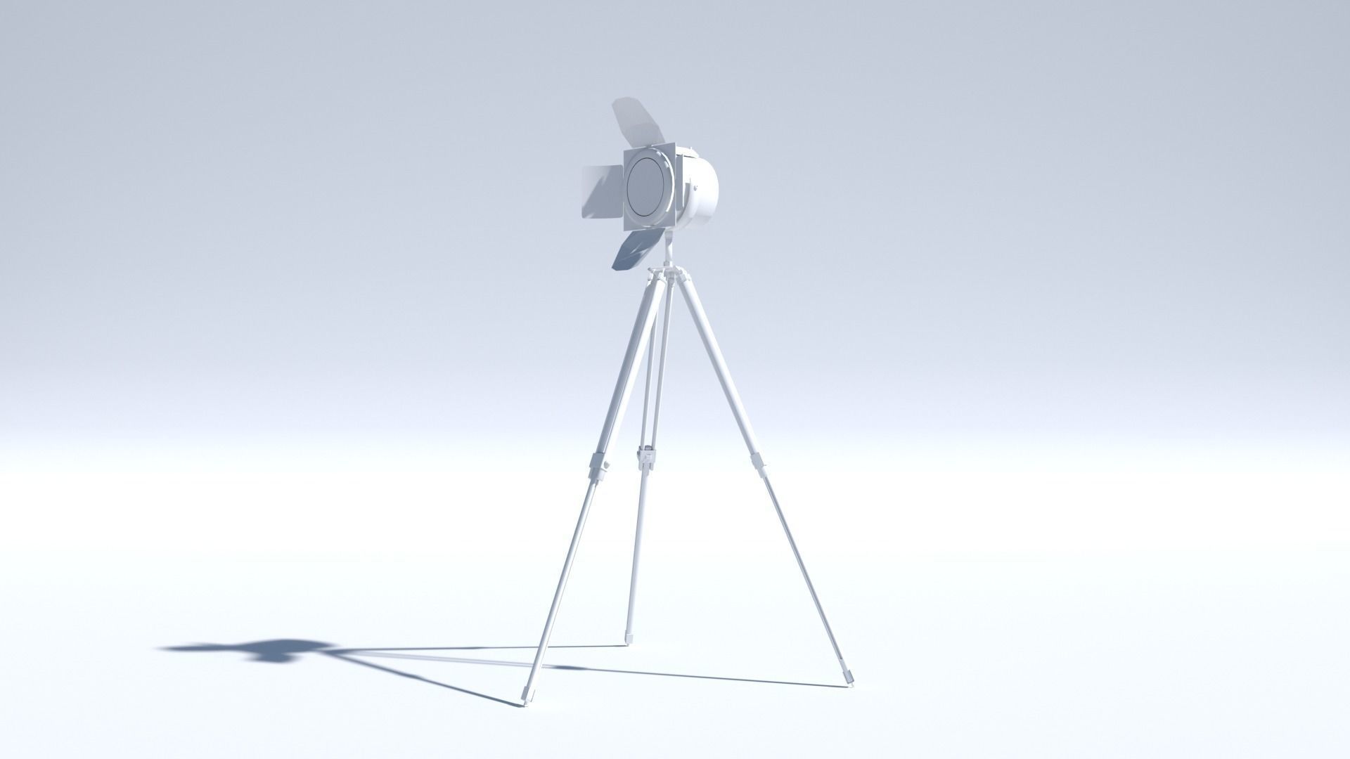 Retro stage-lamp 3D model_1