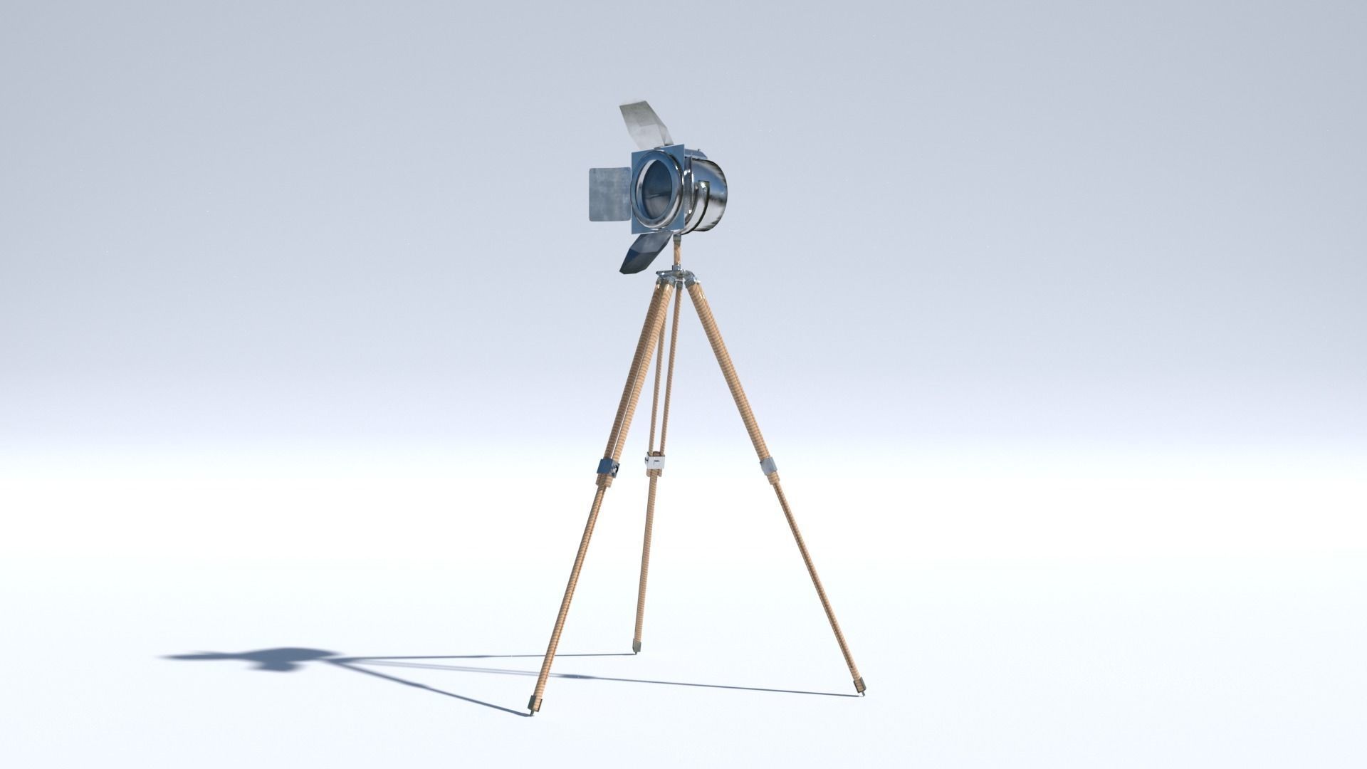 Retro stage-lamp 3D model_0