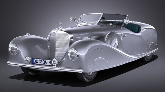Mercedes-Benz 500K Erdmann Rossi 1936 3D model