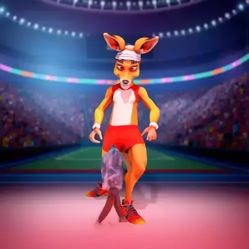 Energetic Kangaroo Character model pack