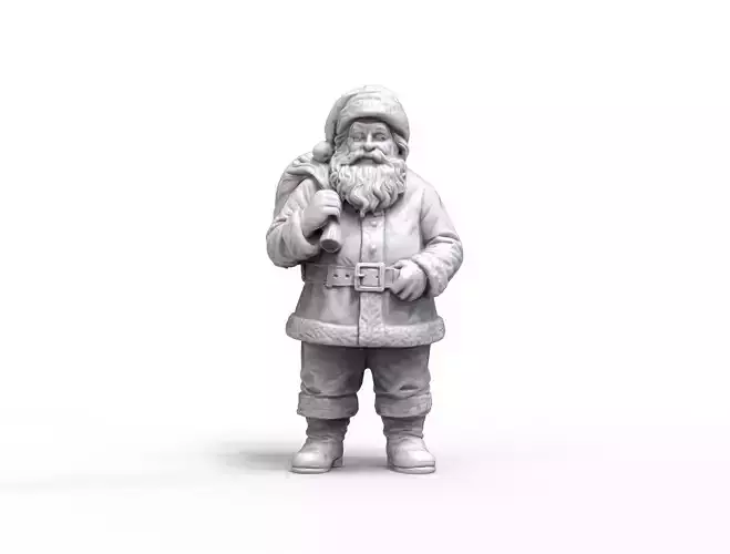 Santa Claus Christmas Statue STL - 3D Printable Model