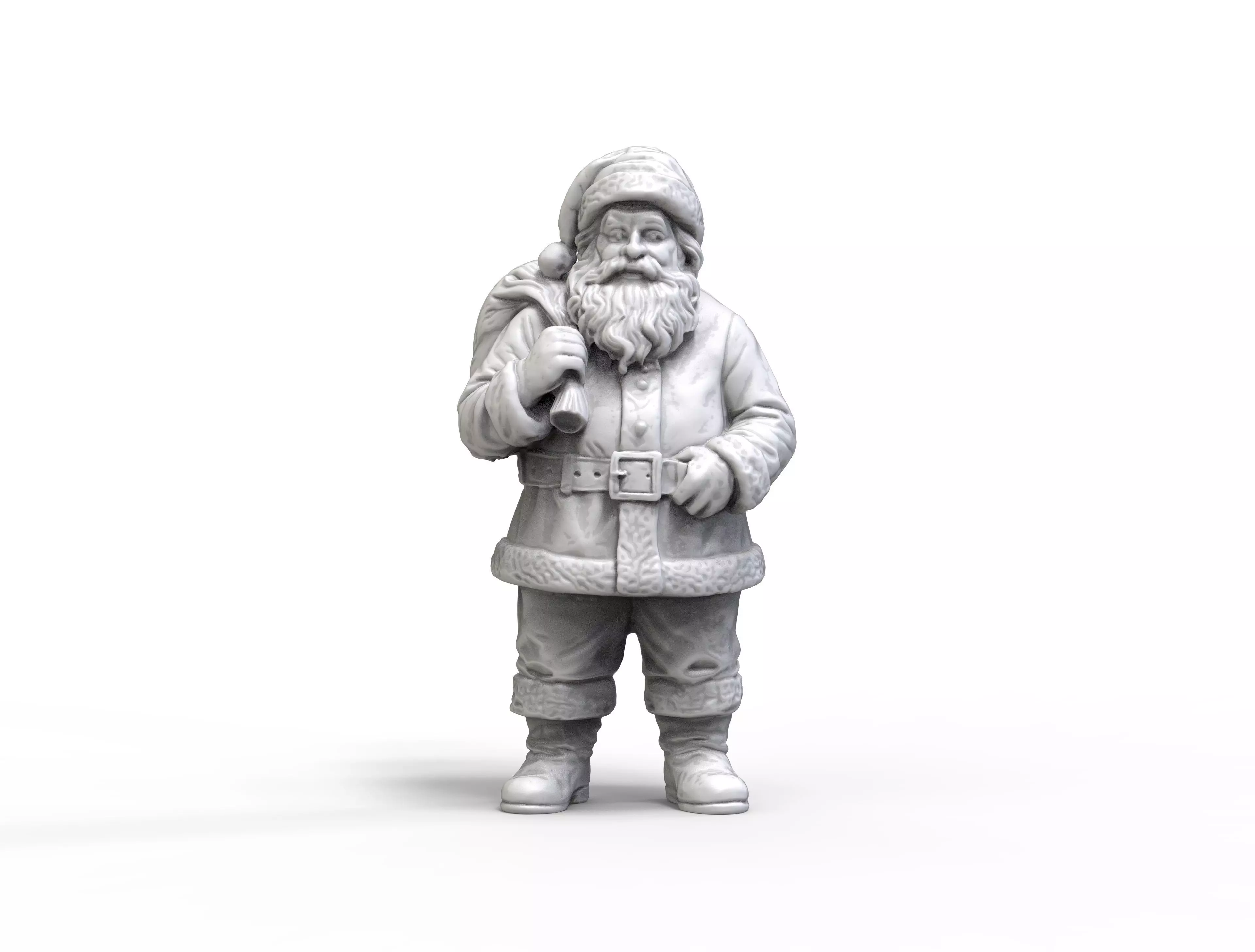 Santa Claus Christmas Statue STL - 3D Printable Model 3D print model