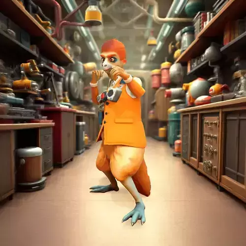 Stylish Orange Animal model pack