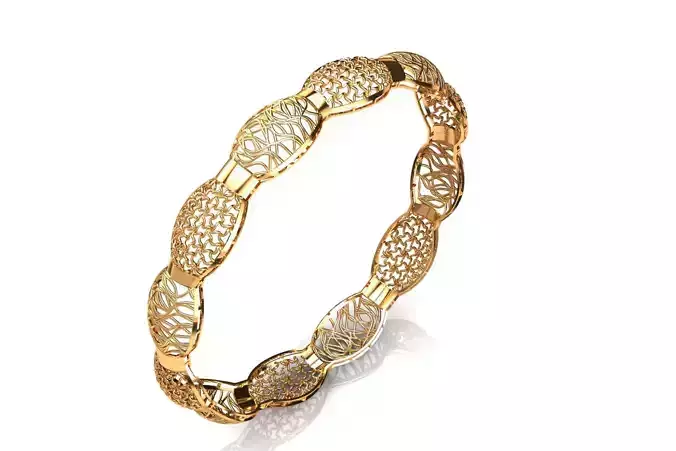 1507 Oval Whispers Bangle 9gm