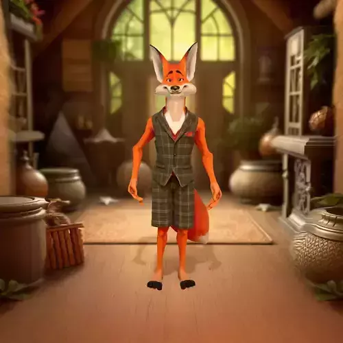 Charming Fox Character model pack