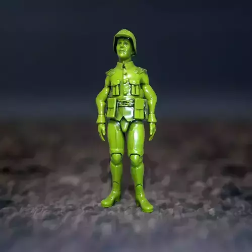 Green Toy Soldier model pack