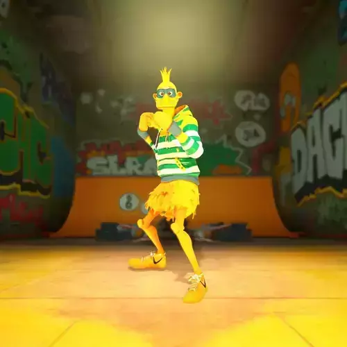 Striped Duck Character model pack