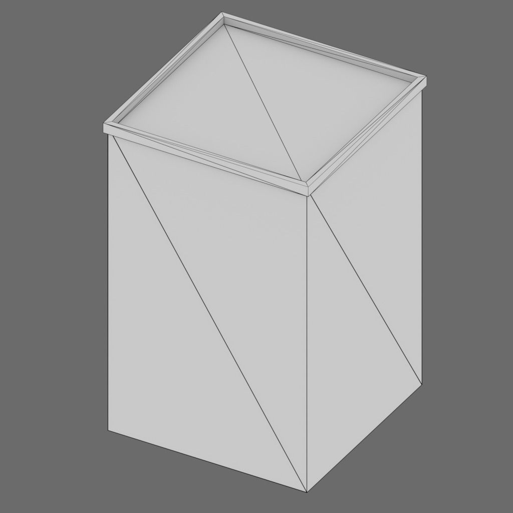 Abandoned Building Low-poly 3D model_11
