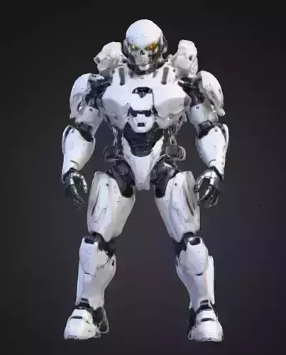 Cybernetic Elite Exo Soldier 3D Character Model