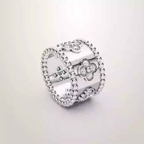 Van Cleef PERLEE CLOVERS RING SZ 6