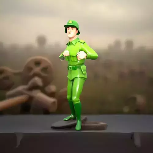 Green Soldier Character model pack