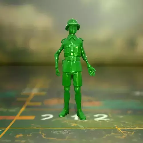Green Soldier Figurine model pack