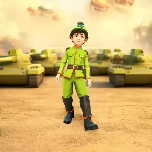Green Cadet Character model pack