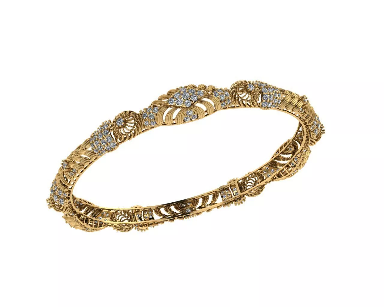 Indian Traditional Bracelets 3D print model