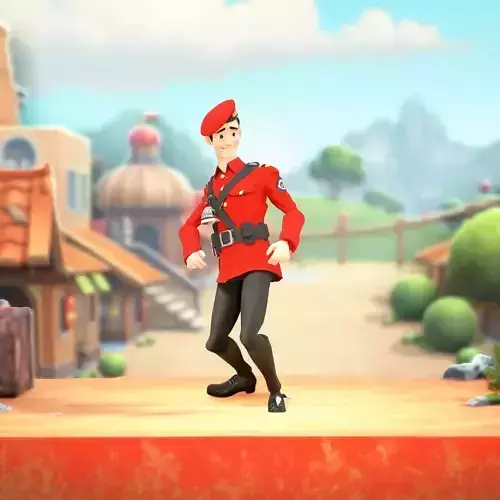 Red Uniform Soldier model pack