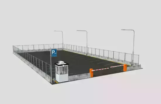 Parking lot Pro 3D model