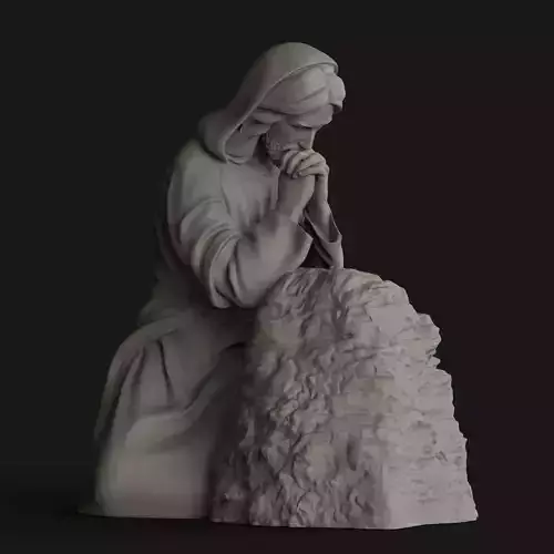 Jesus Praying 3D print model
