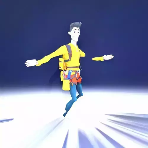 Cheerful Adventurer Character model pack