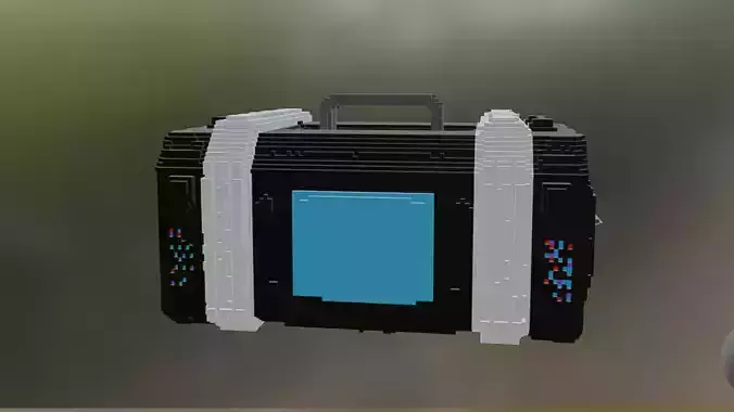 Futuristic Pixel Crate