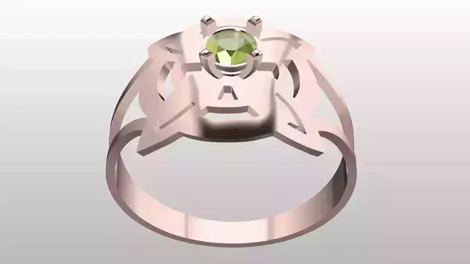 Architectural Geometric Solitaire Ring File Item 33