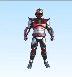 Retro Futuristic Tokusatsu Warrior 