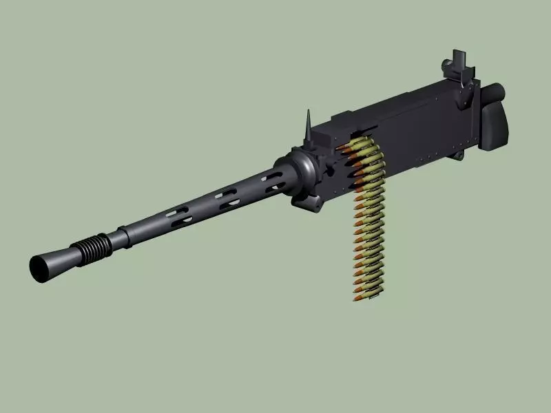 Browning 303 machine gun 3D model_0