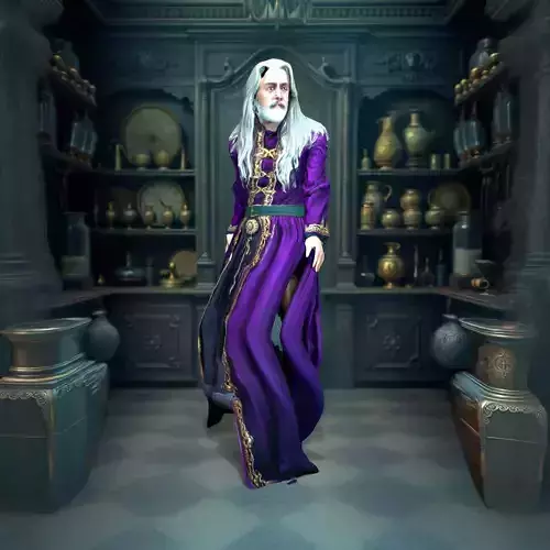 Regal Wizard Attire model pack