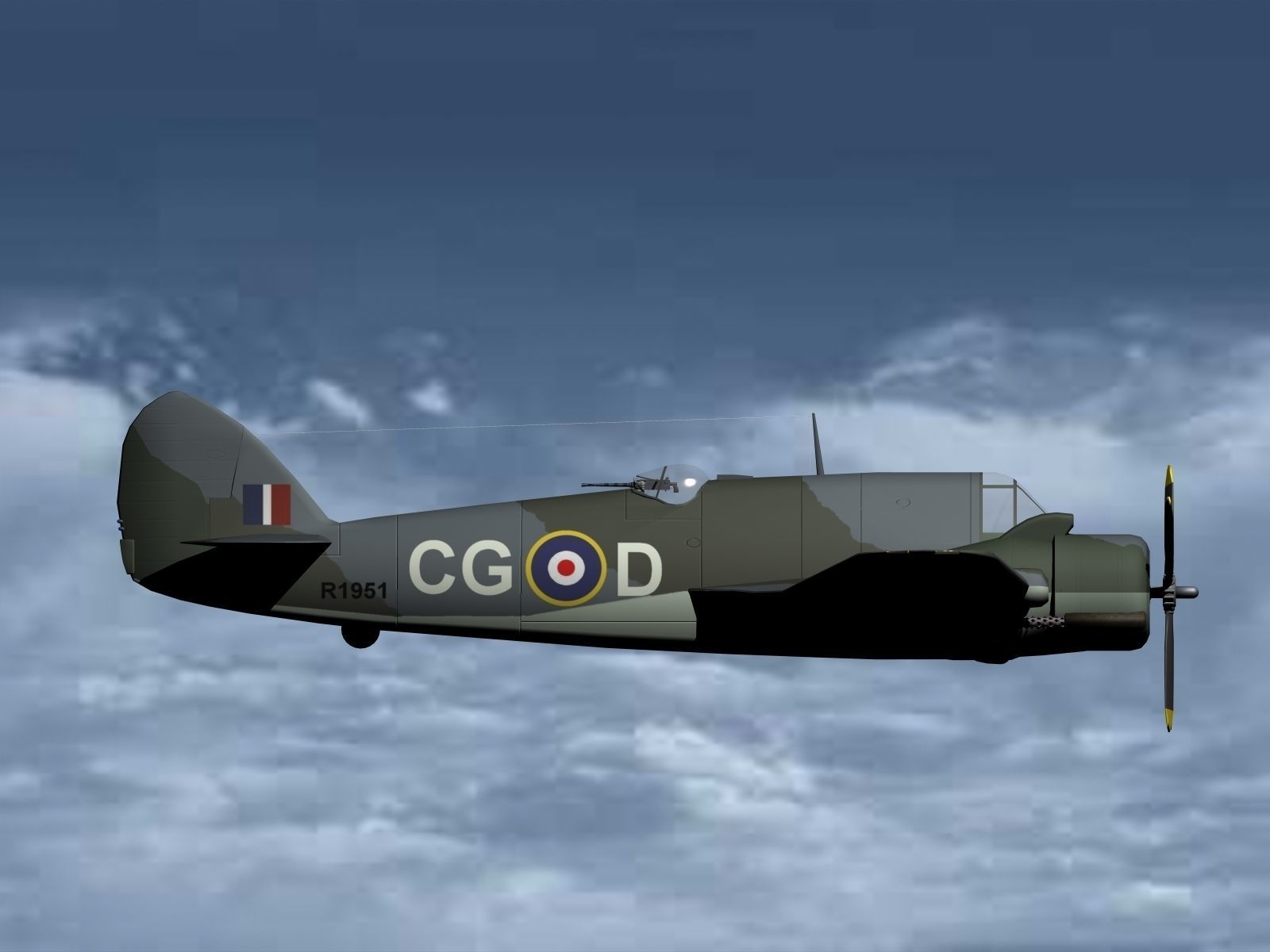 Bristol Beaufighter 3D model_5