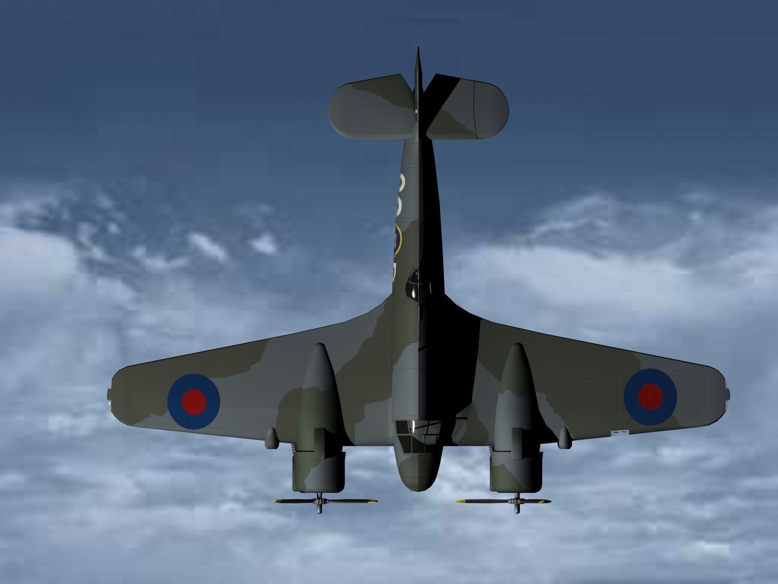 Bristol Beaufighter 3D model_2