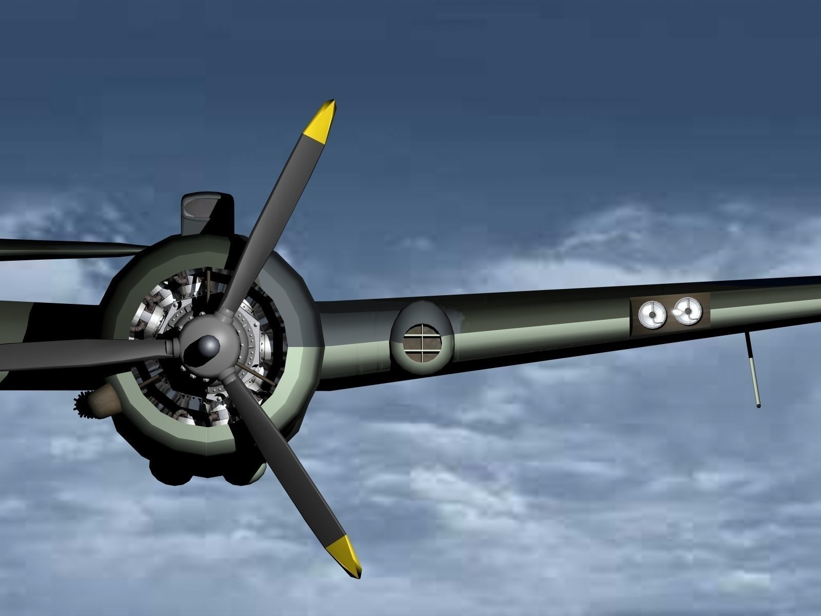 Bristol Beaufighter 3D model_1