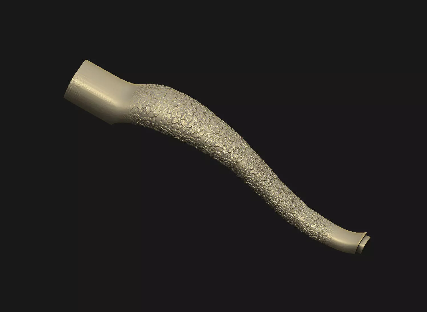 relief decor leg floral detail wooden chair sofa cnc table 3D print model