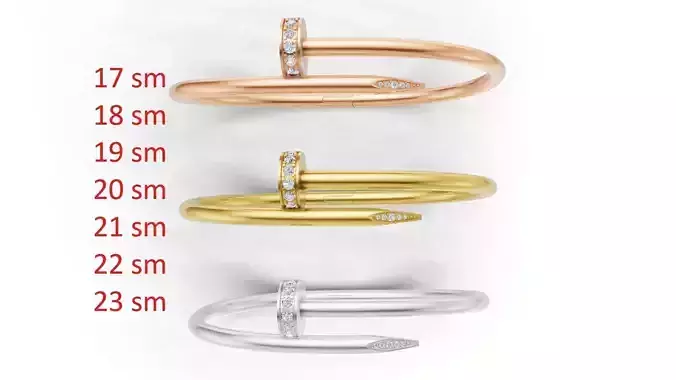 Juste Un Clou Bracelet Single Classic Model Semi Paved