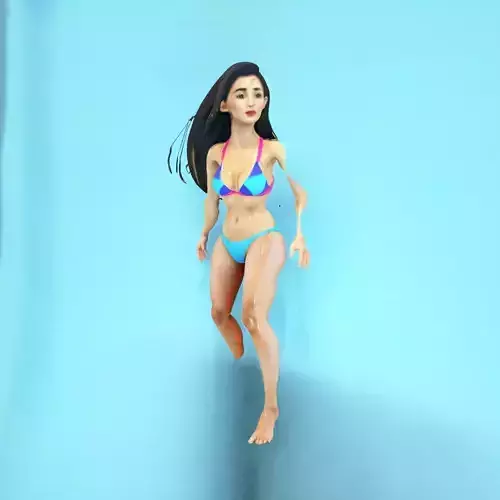 Vibrant Bikini Model model pack