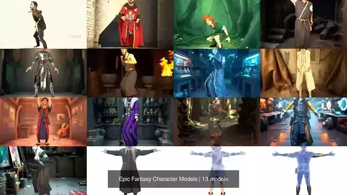Epic Fantasy Character Models